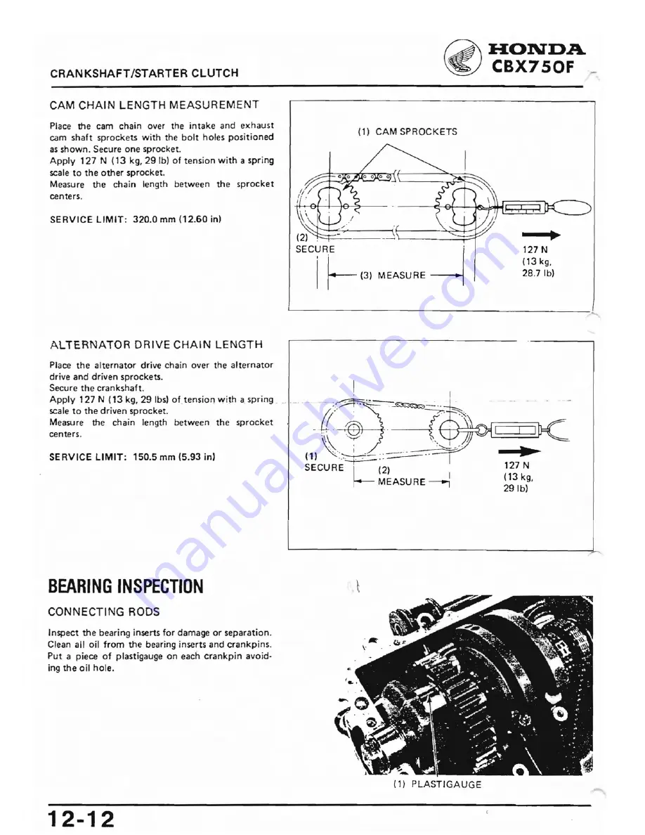 Honda 1984 CBX750F Скачать руководство пользователя страница 171