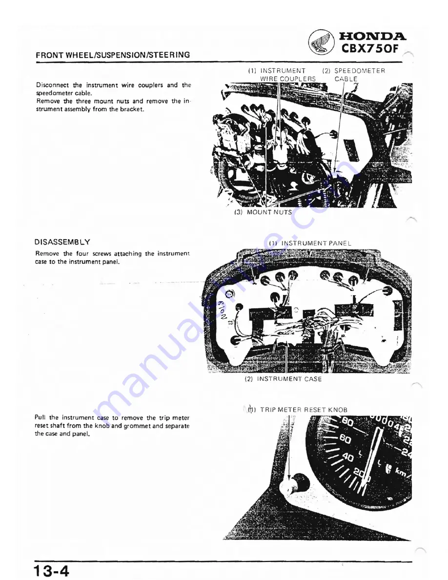 Honda 1984 CBX750F Скачать руководство пользователя страница 183