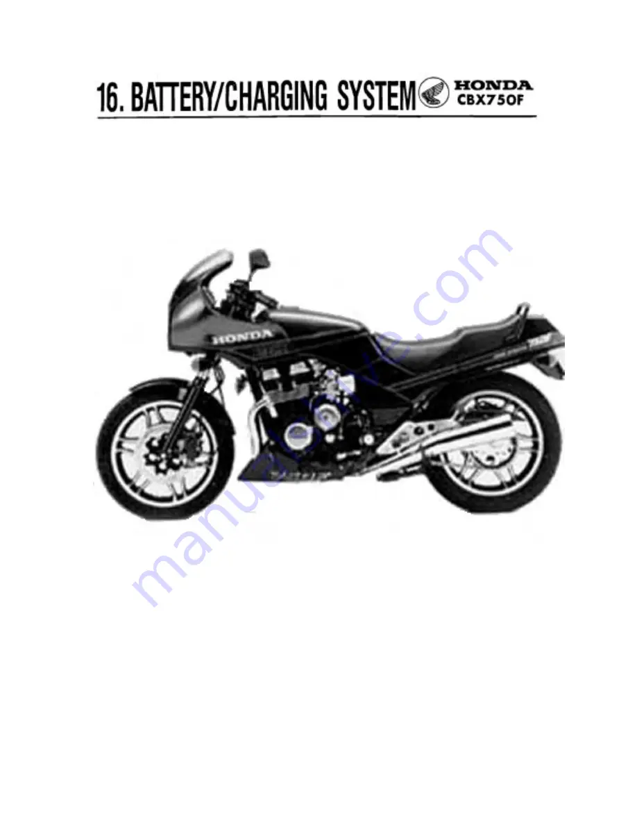 Honda 1984 CBX750F Workshop Manual Download Page 263