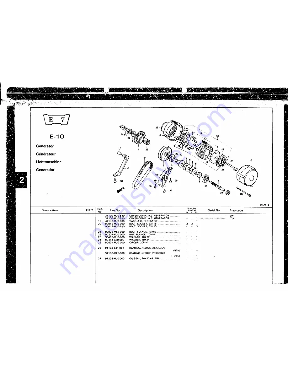 Honda 1984 CBX750F Скачать руководство пользователя страница 368