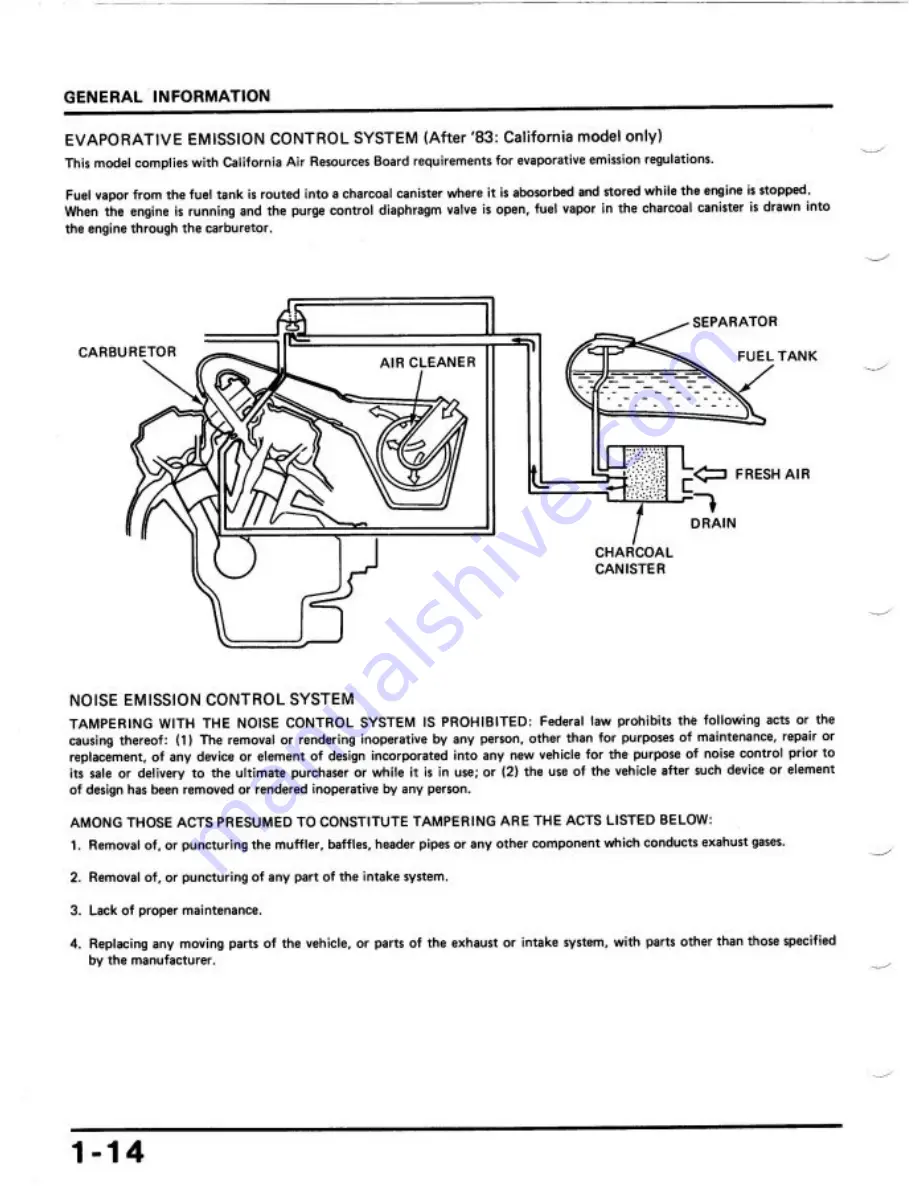 Honda 1984 Shadow VT700C Shop Manual Download Page 17