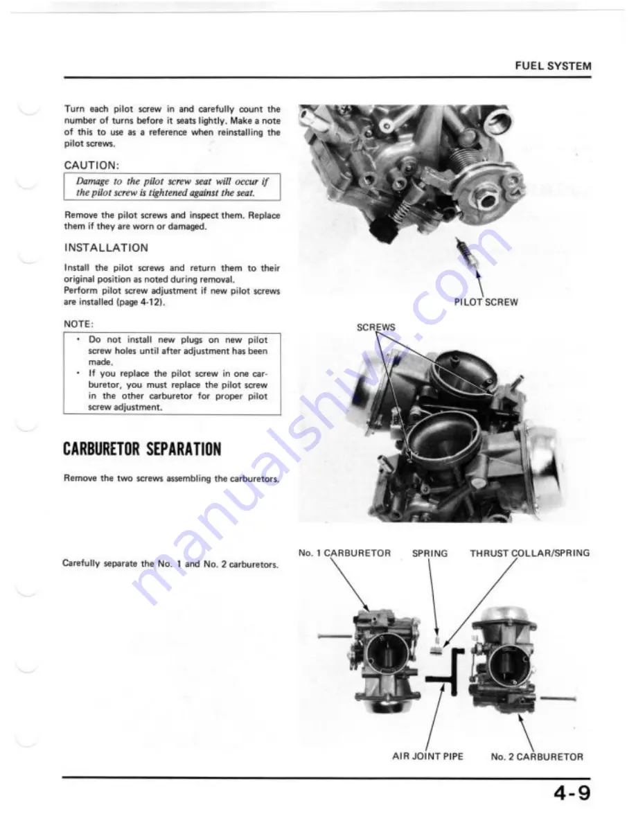 Honda 1984 Shadow VT700C Shop Manual Download Page 60