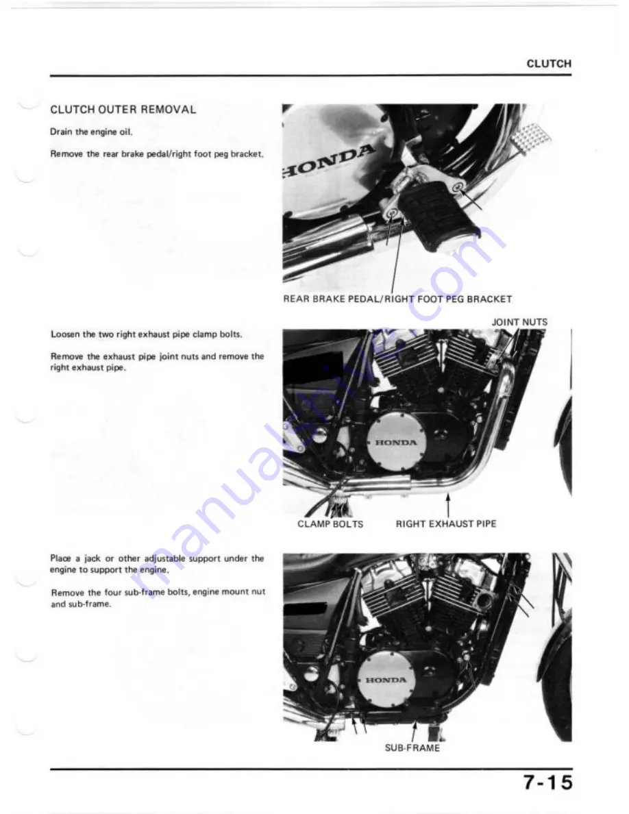 Honda 1984 Shadow VT700C Скачать руководство пользователя страница 104