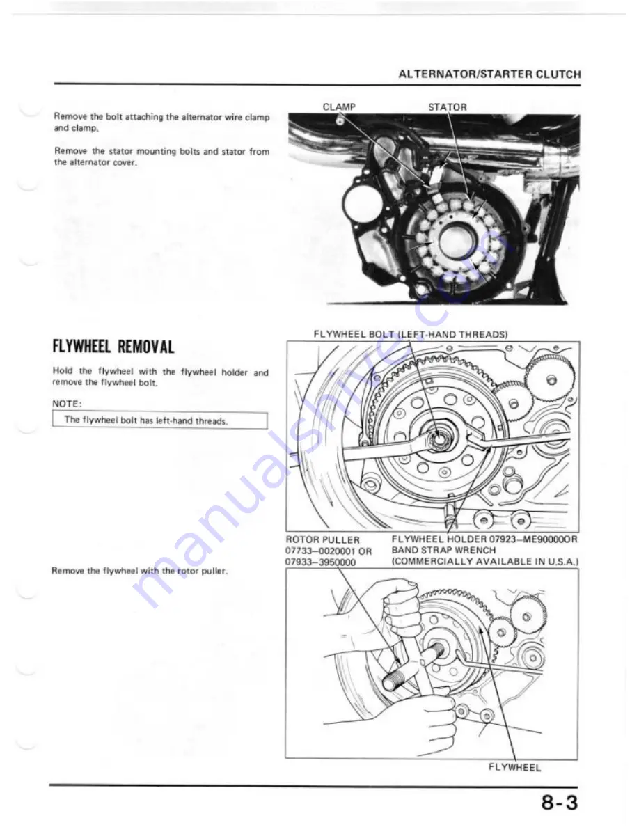 Honda 1984 Shadow VT700C Shop Manual Download Page 115