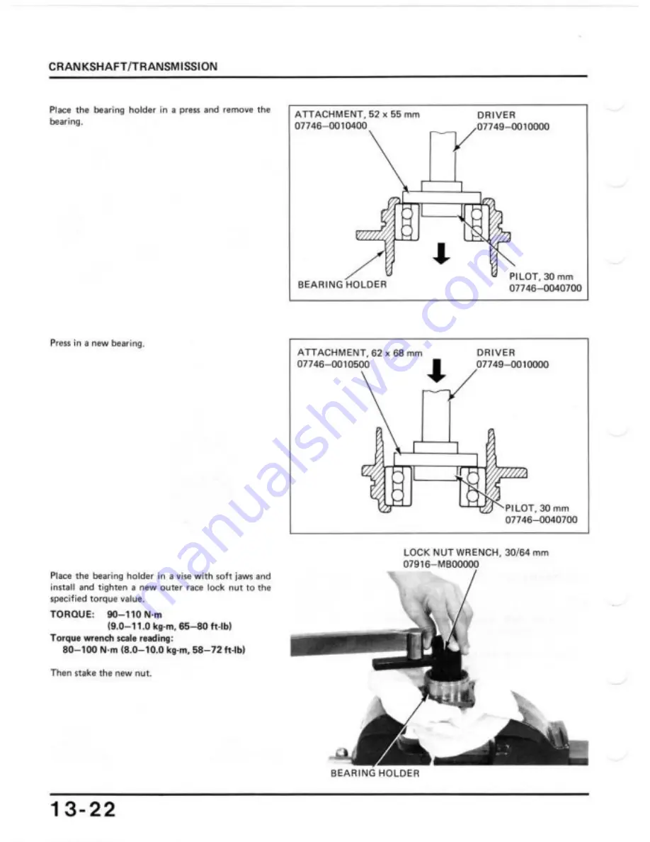 Honda 1984 Shadow VT700C Shop Manual Download Page 195