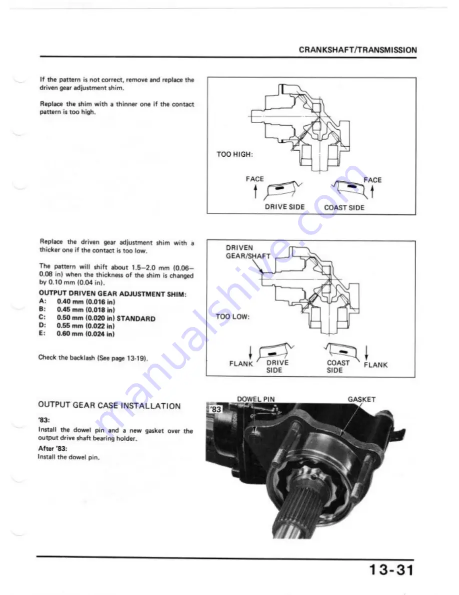 Honda 1984 Shadow VT700C Shop Manual Download Page 204