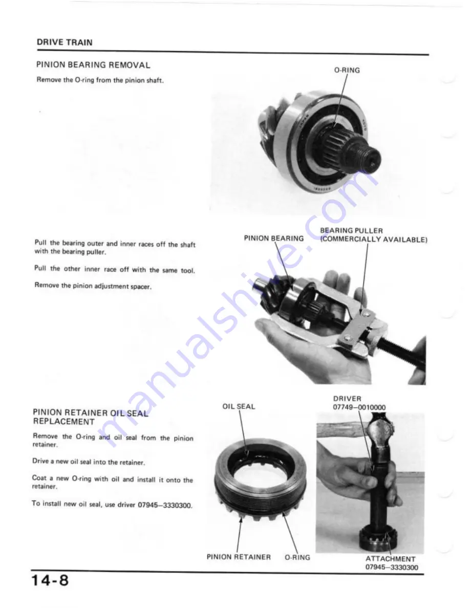 Honda 1984 Shadow VT700C Shop Manual Download Page 218