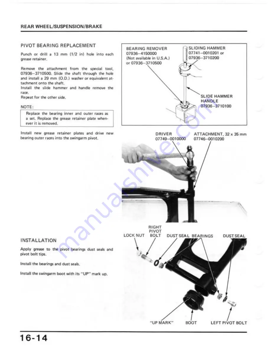 Honda 1984 Shadow VT700C Shop Manual Download Page 275