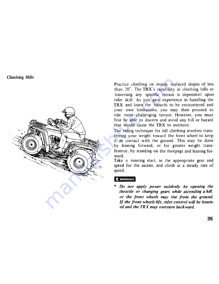 Honda 1984 TRX 200 Скачать руководство пользователя страница 39