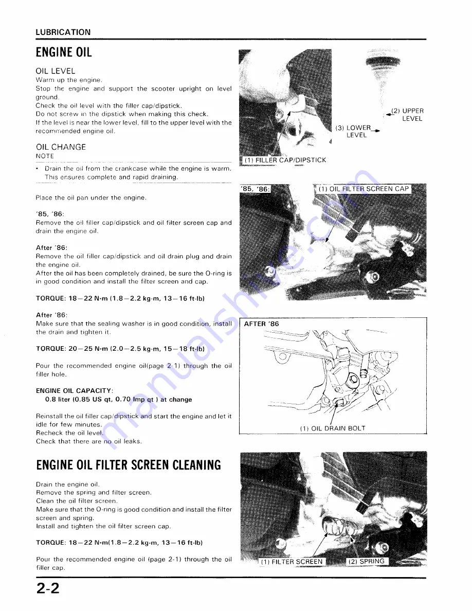 Honda 1985-1988 Elite CH250 Manual Download Page 21