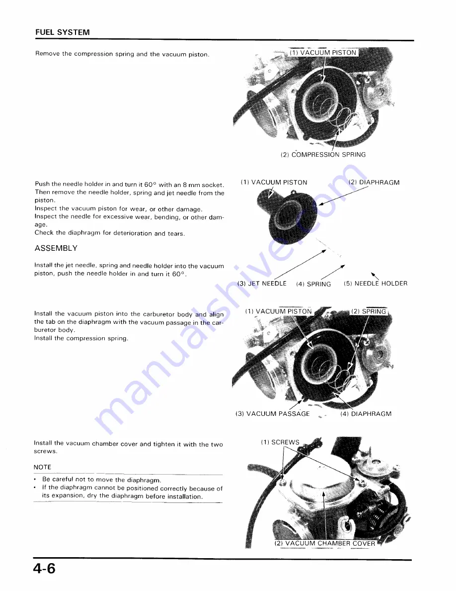 Honda 1985-1988 Elite CH250 Manual Download Page 50