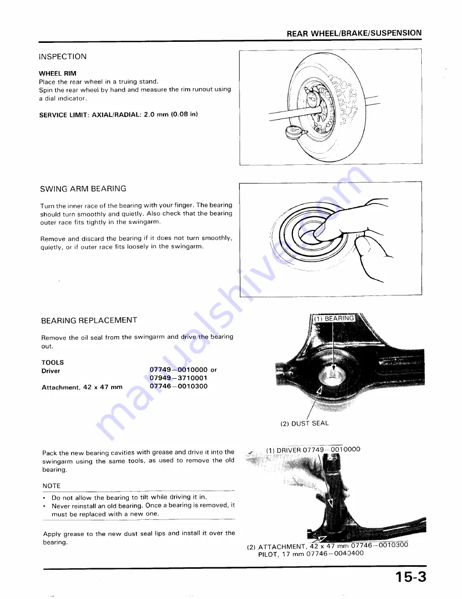 Honda 1985-1988 Elite CH250 Manual Download Page 175