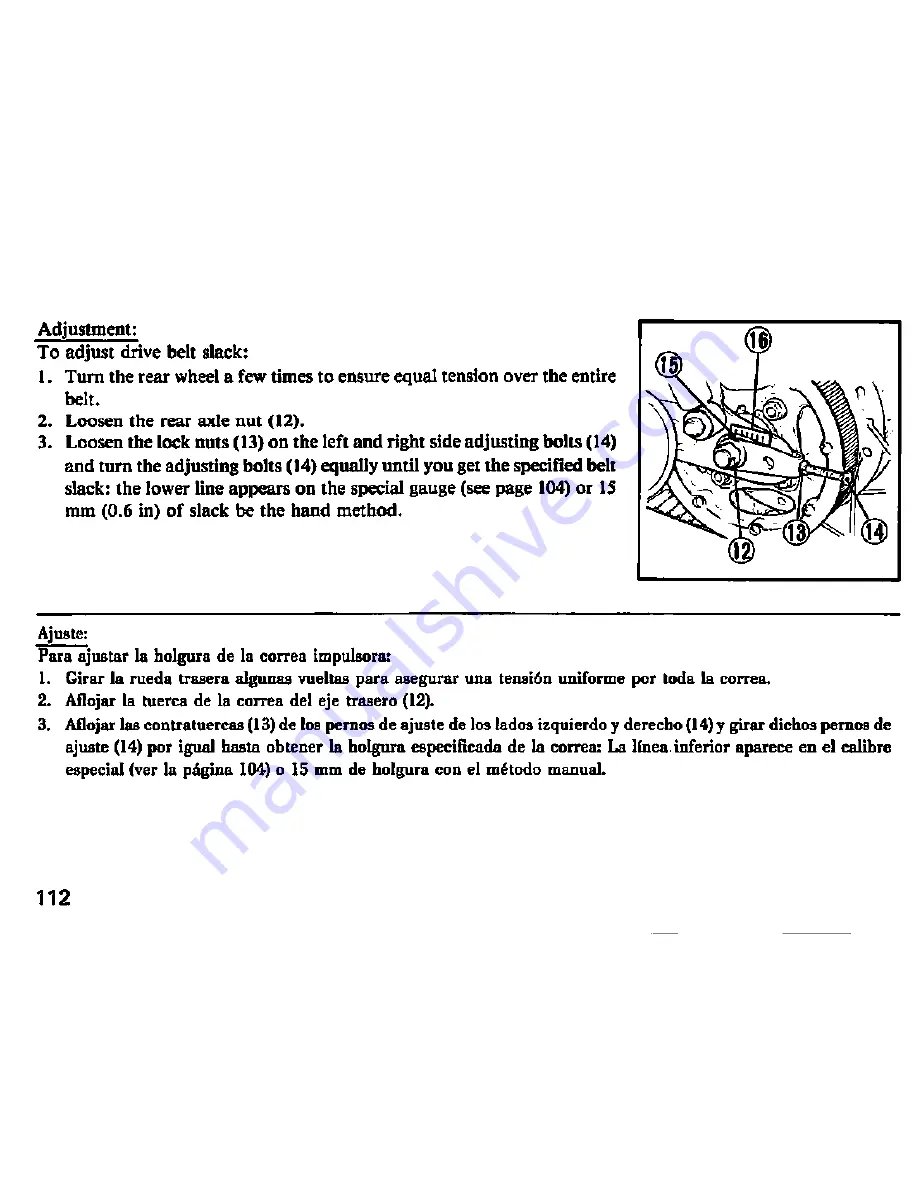 Honda 1985 CM250 Custom Owner'S Manual Download Page 114