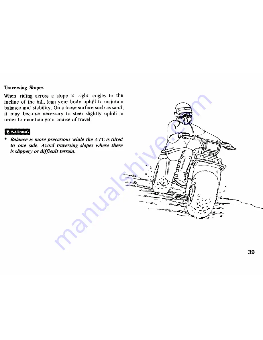 Honda 1986 ATC 250ES Owner'S Manual Download Page 44