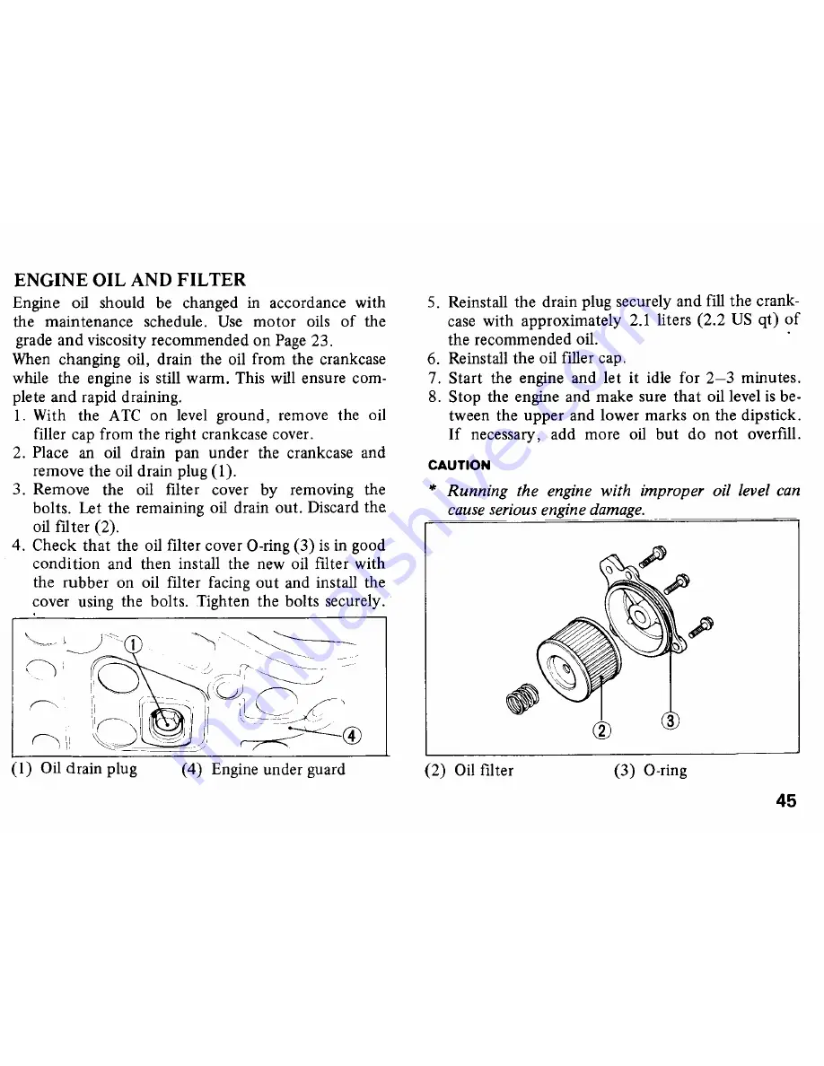 Honda 1986 ATC 250ES Owner'S Manual Download Page 50