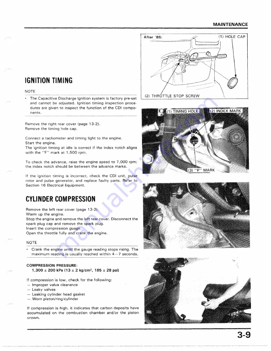 Honda 1986 CH250 Service Manual Download Page 35