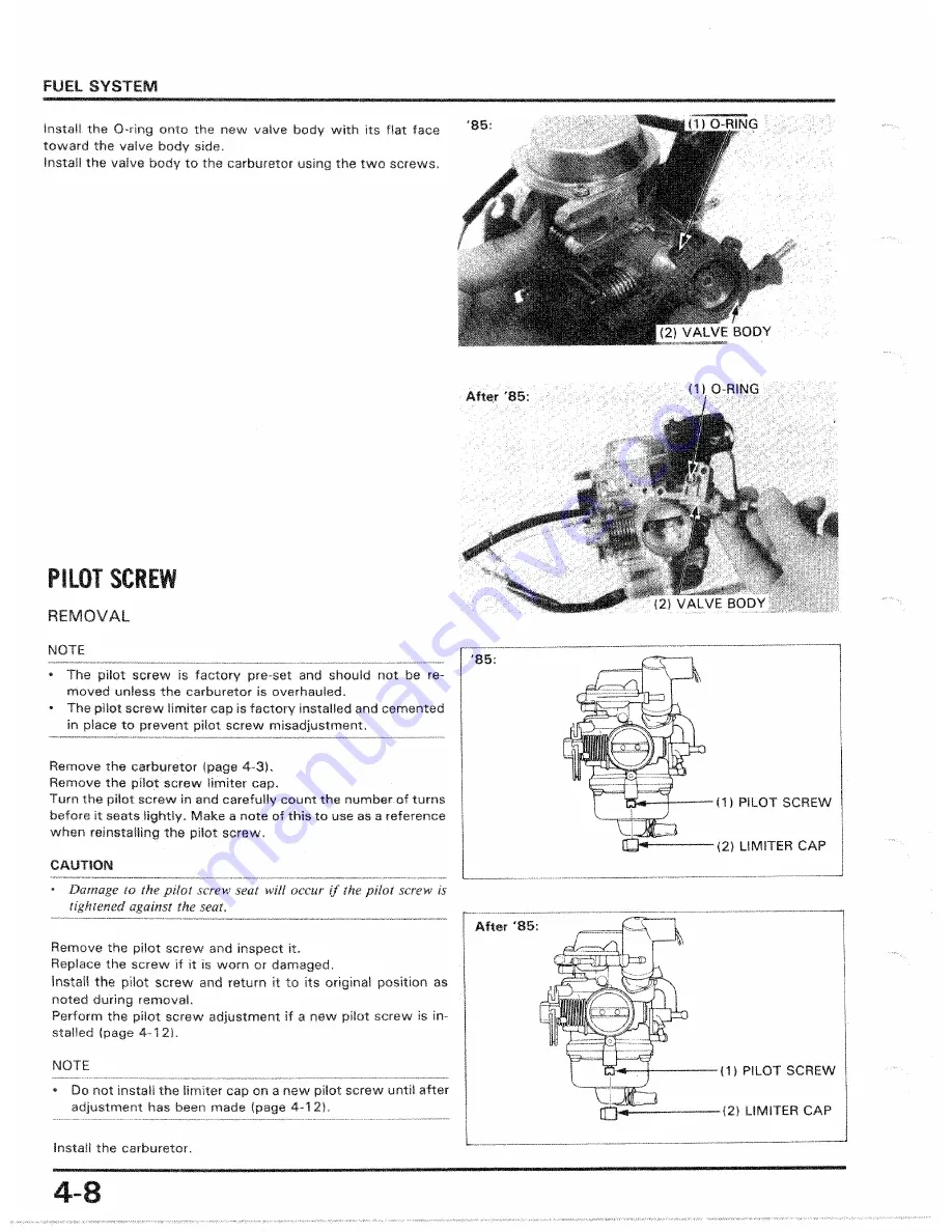 Honda 1986 CH250 Скачать руководство пользователя страница 50