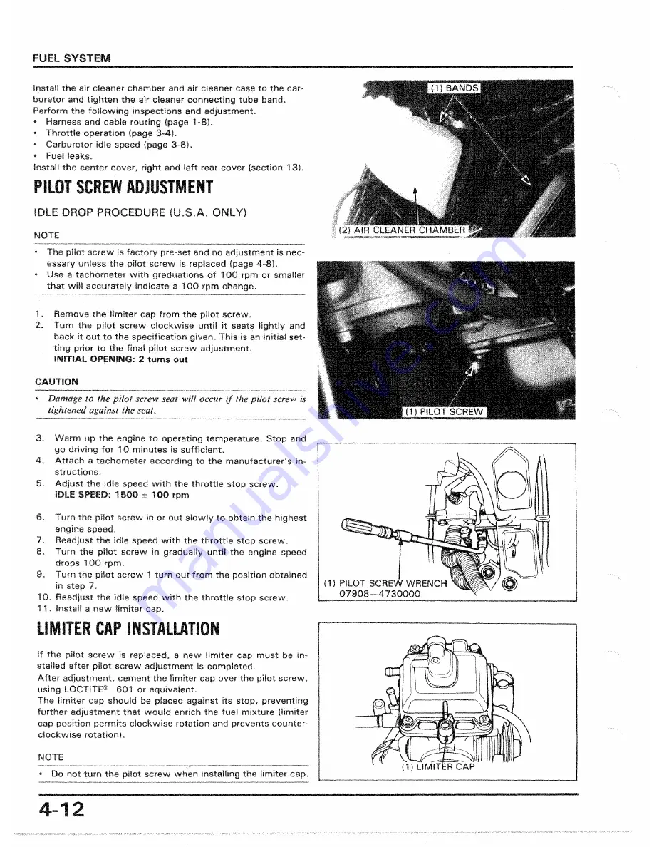 Honda 1986 CH250 Скачать руководство пользователя страница 54