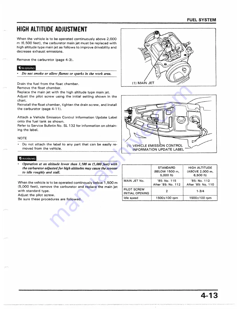 Honda 1986 CH250 Скачать руководство пользователя страница 55