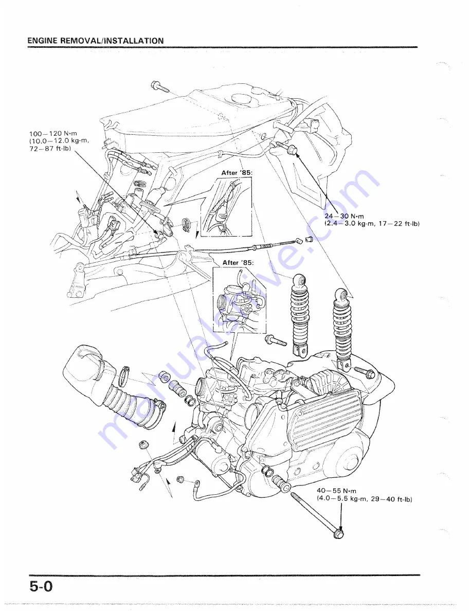 Honda 1986 CH250 Скачать руководство пользователя страница 63