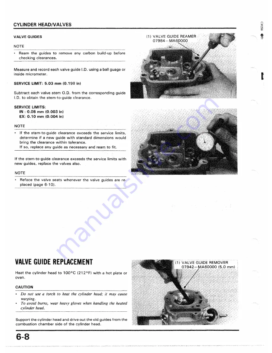 Honda 1986 CH250 Скачать руководство пользователя страница 77