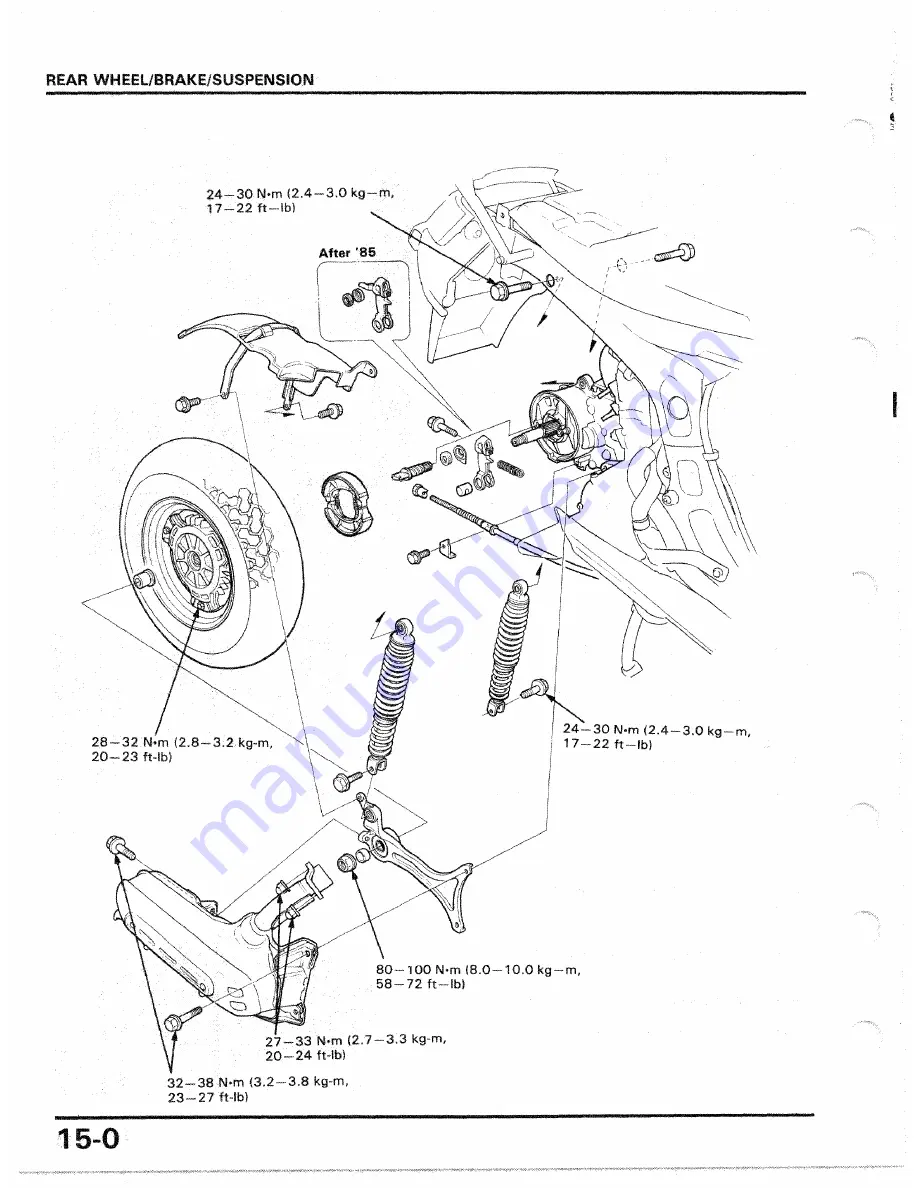 Honda 1986 CH250 Скачать руководство пользователя страница 170