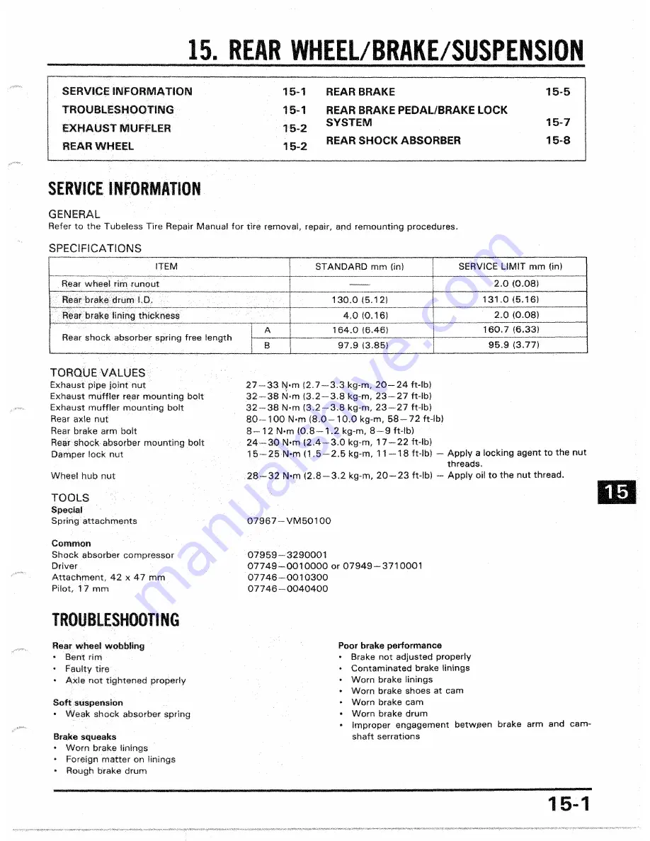 Honda 1986 CH250 Скачать руководство пользователя страница 171