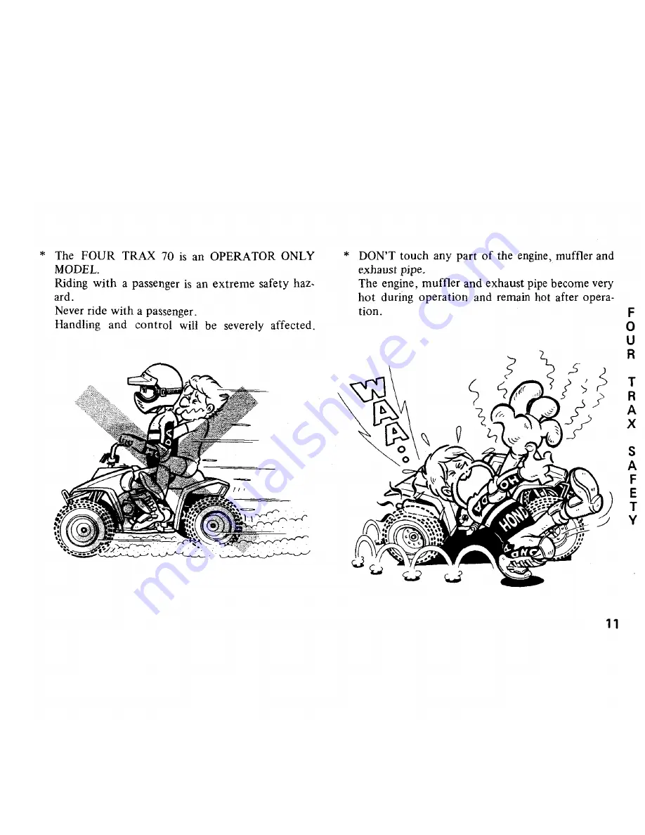 Honda 1986 FOUR TRAX 70 Скачать руководство пользователя страница 15
