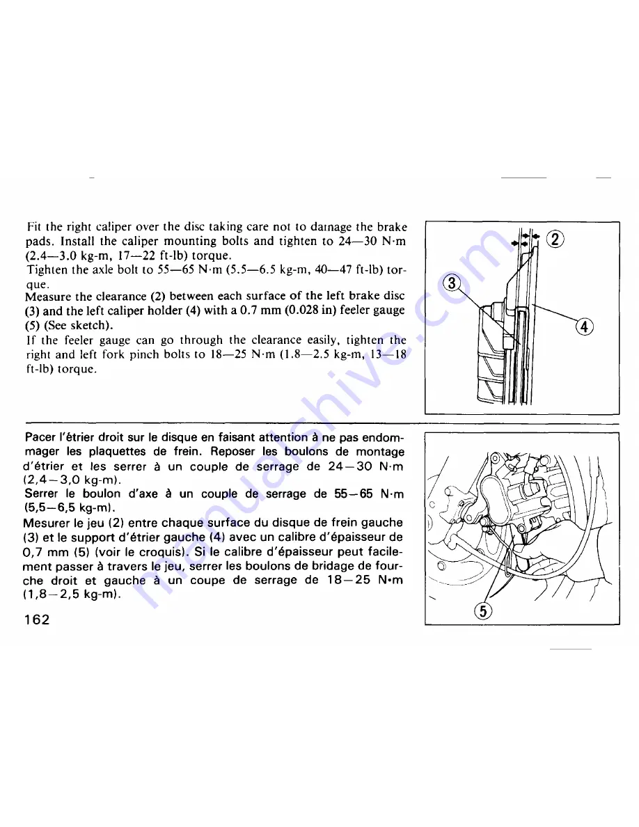 Honda 1987 VFR750F Owner'S Manual Download Page 168