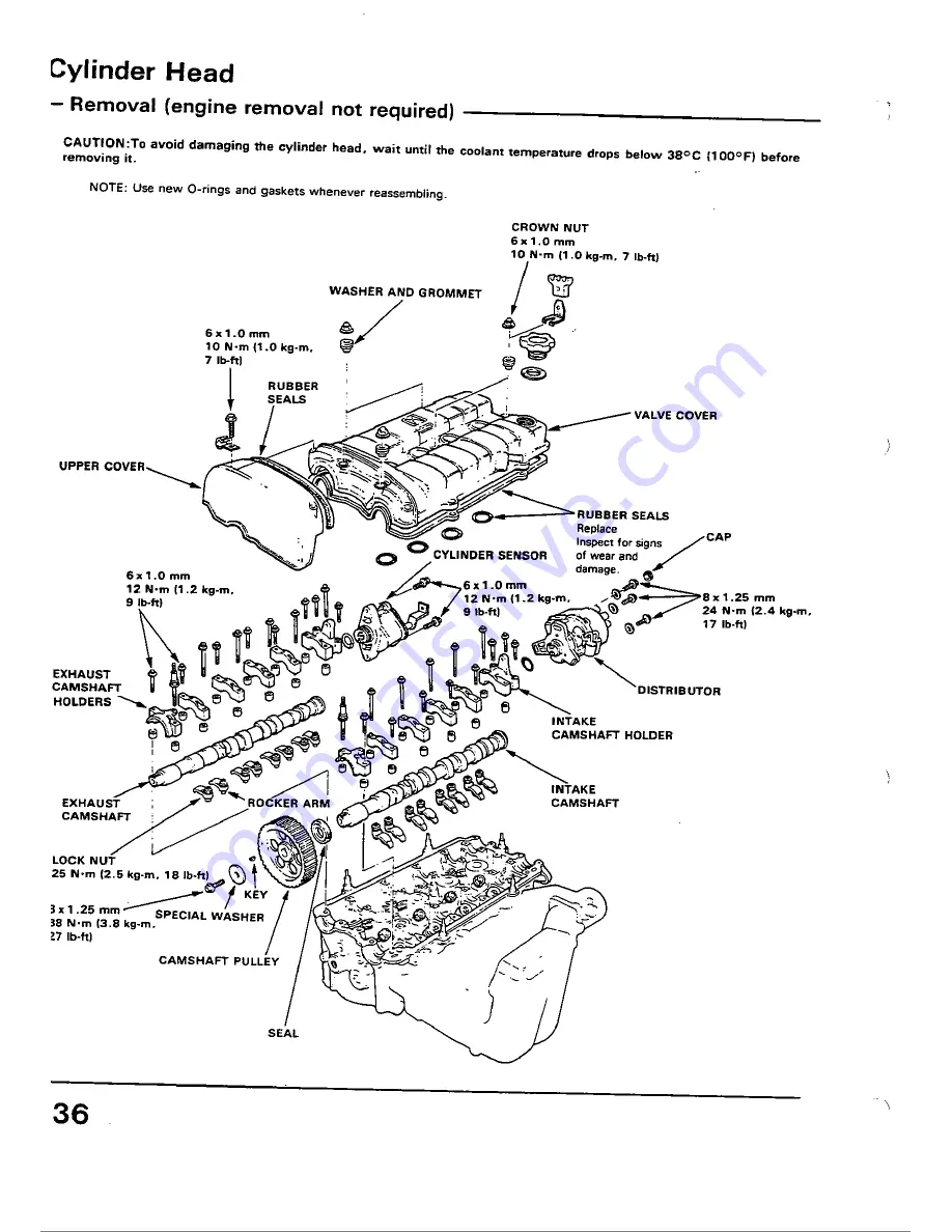 Honda 1988 Civic Coupe CRX Shop Manual Download Page 82