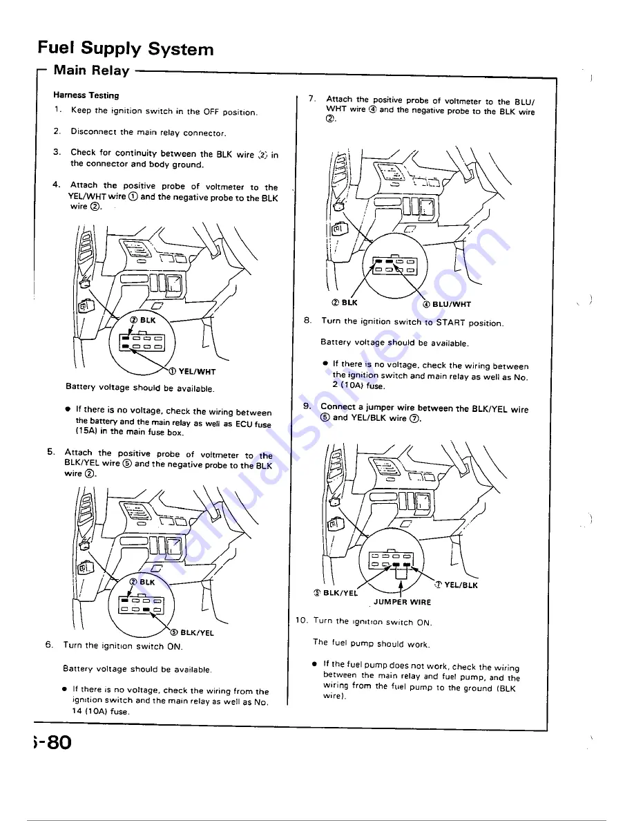 Honda 1988 Civic Coupe CRX Shop Manual Download Page 188