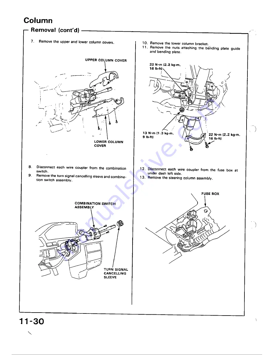 Honda 1988 Civic Coupe CRX Shop Manual Download Page 266