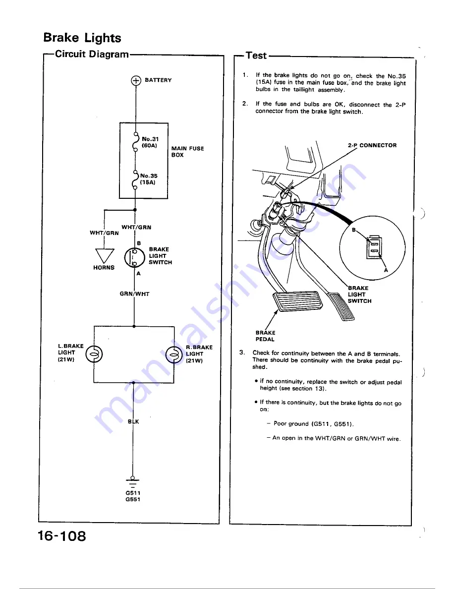 Honda 1988 Civic Coupe CRX Shop Manual Download Page 610