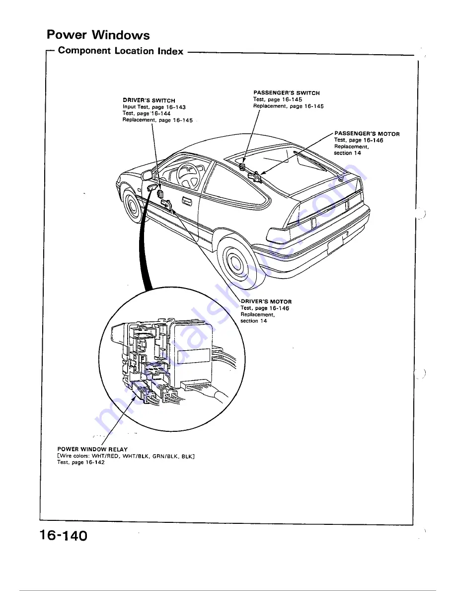 Honda 1988 Civic Coupe CRX Скачать руководство пользователя страница 642