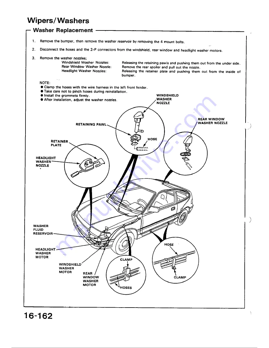 Honda 1988 Civic Coupe CRX Shop Manual Download Page 664