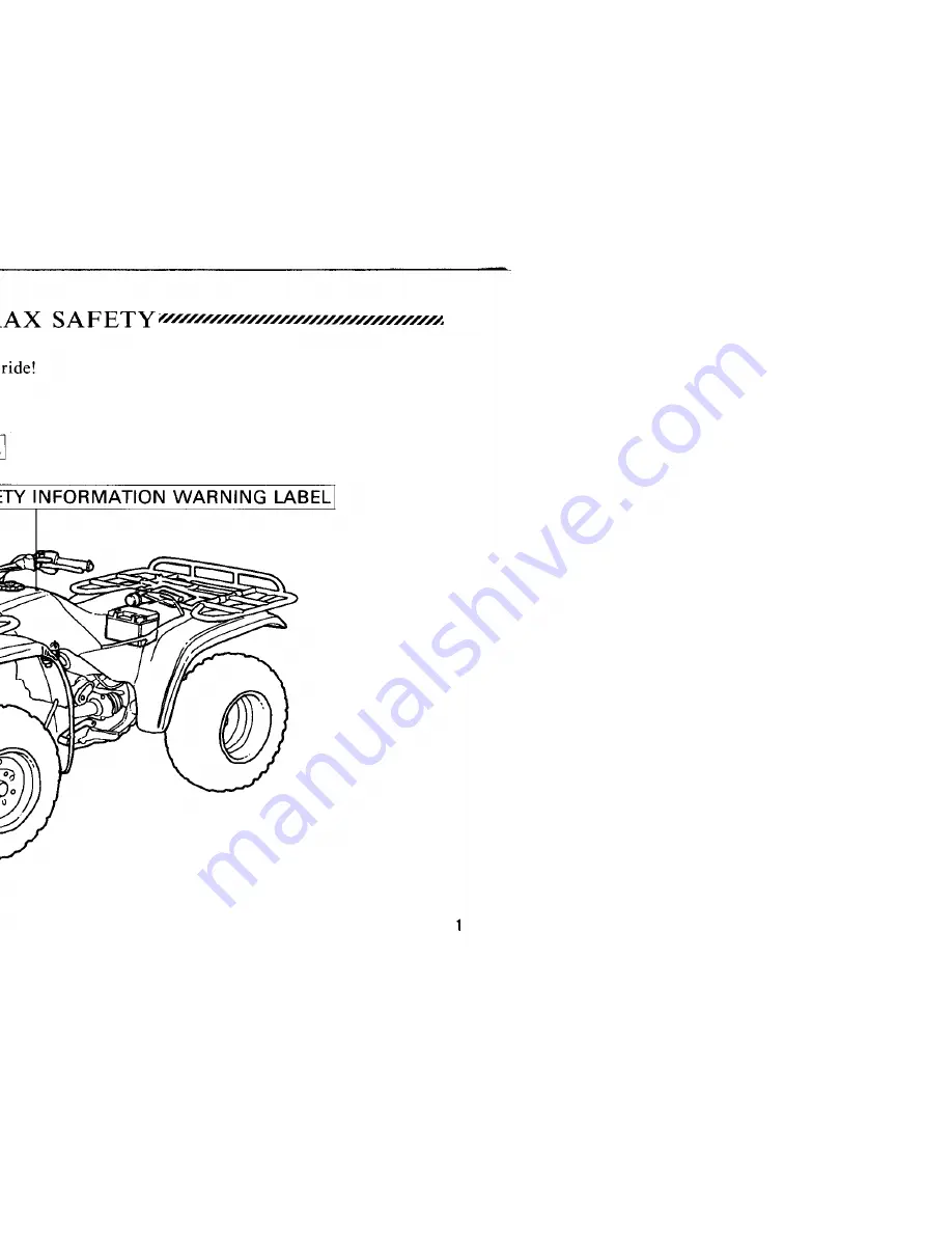 Honda 1988 TRX 300 FW Owner'S Manual Download Page 6