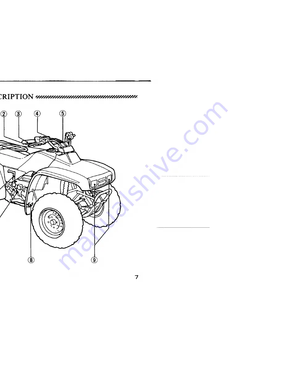 Honda 1988 TRX 300 FW Owner'S Manual Download Page 12