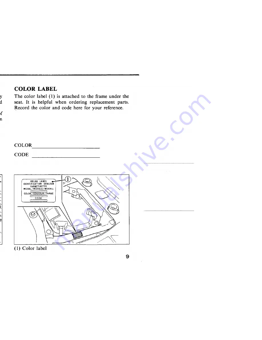 Honda 1988 TRX 300 FW Owner'S Manual Download Page 14