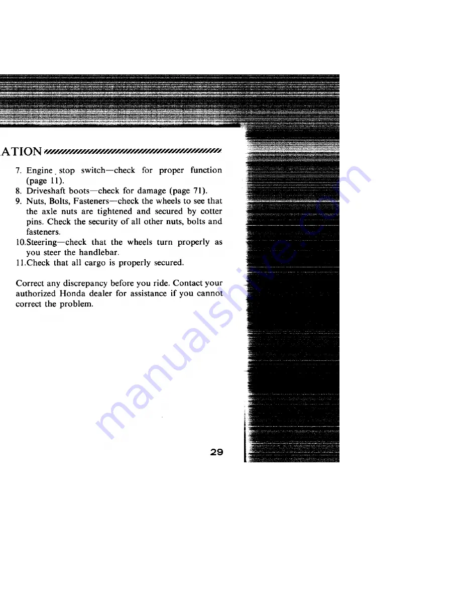 Honda 1988 TRX 300 FW Owner'S Manual Download Page 34