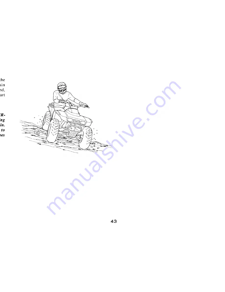 Honda 1988 TRX 300 FW Owner'S Manual Download Page 48