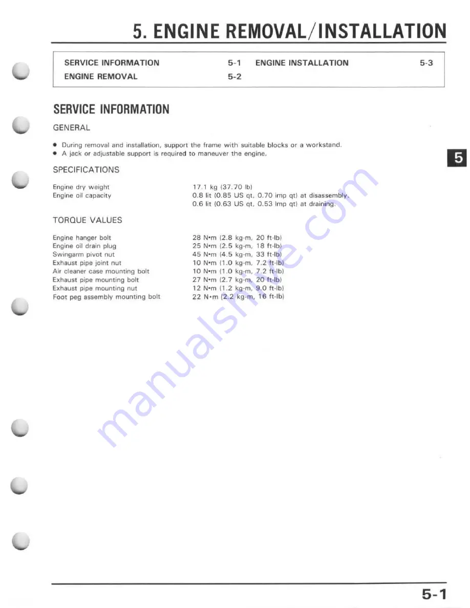 Honda 1988 Z50R Service Manual Download Page 43