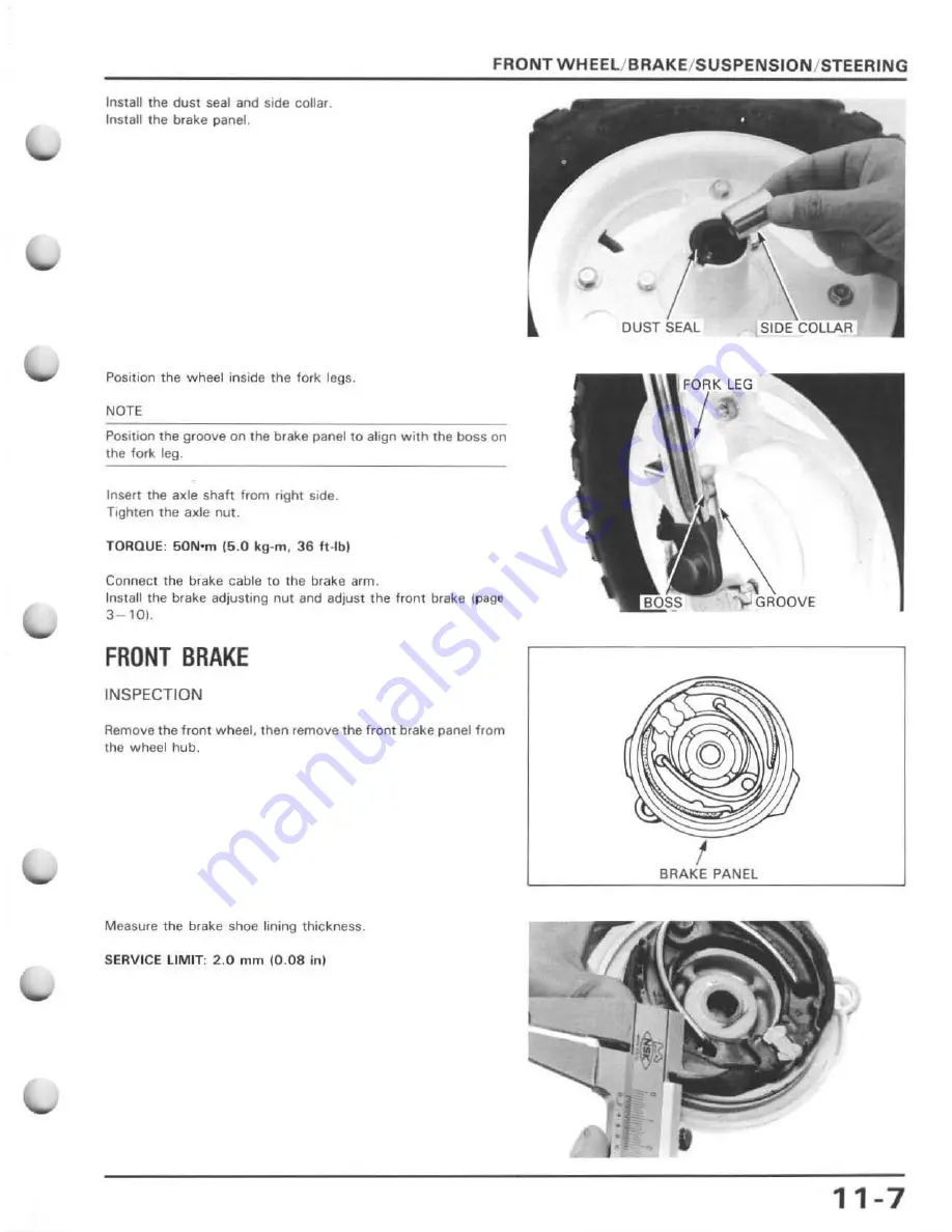 Honda 1988 Z50R Service Manual Download Page 112