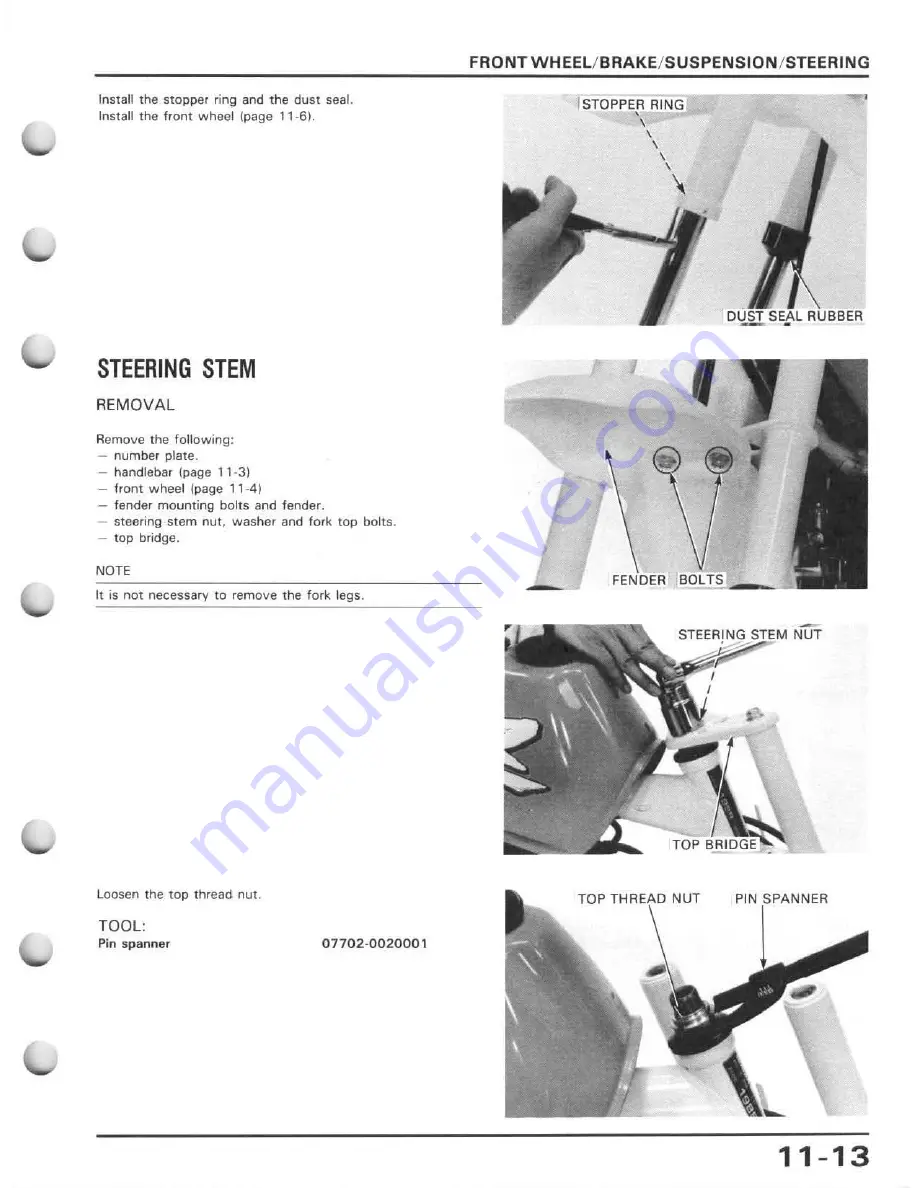 Honda 1988 Z50R Service Manual Download Page 118