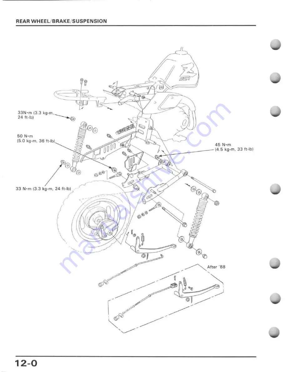 Honda 1988 Z50R Service Manual Download Page 122