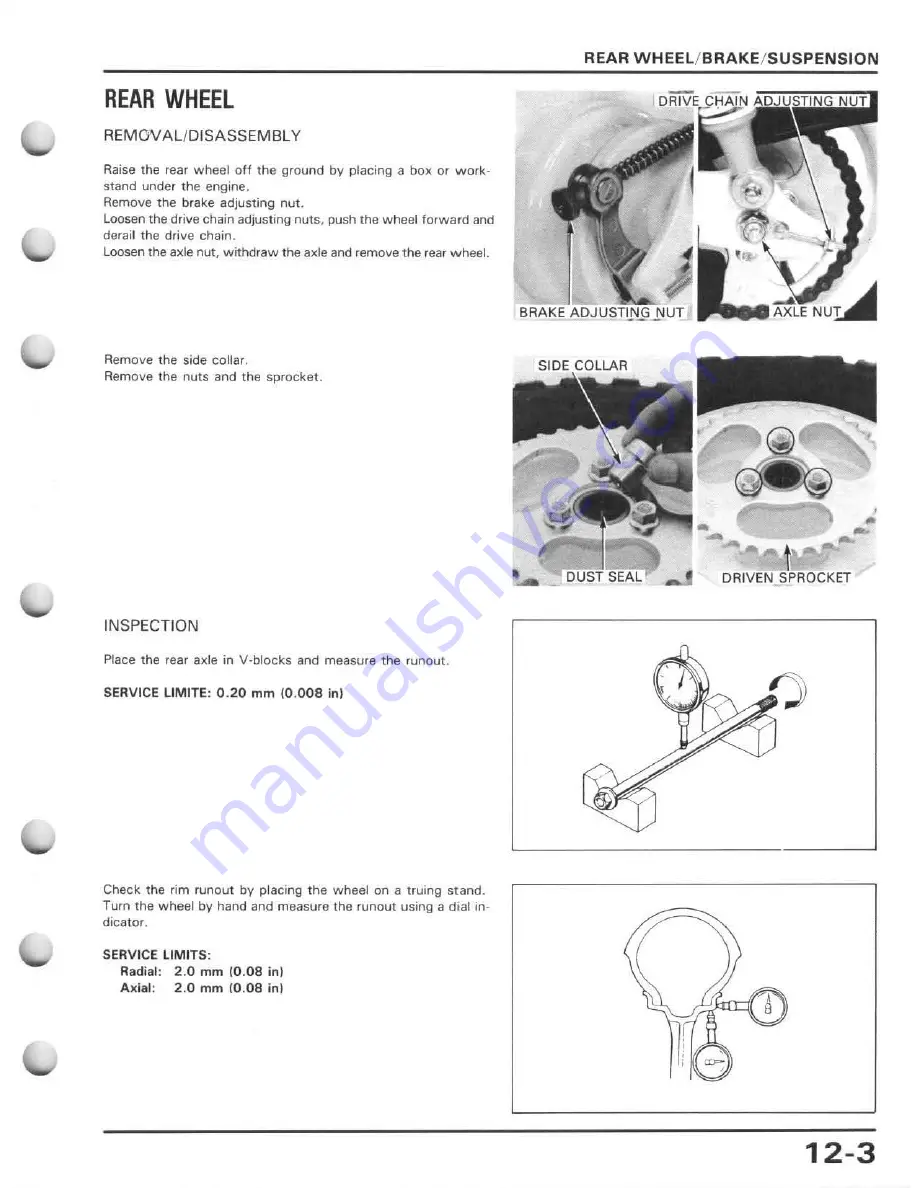 Honda 1988 Z50R Service Manual Download Page 125