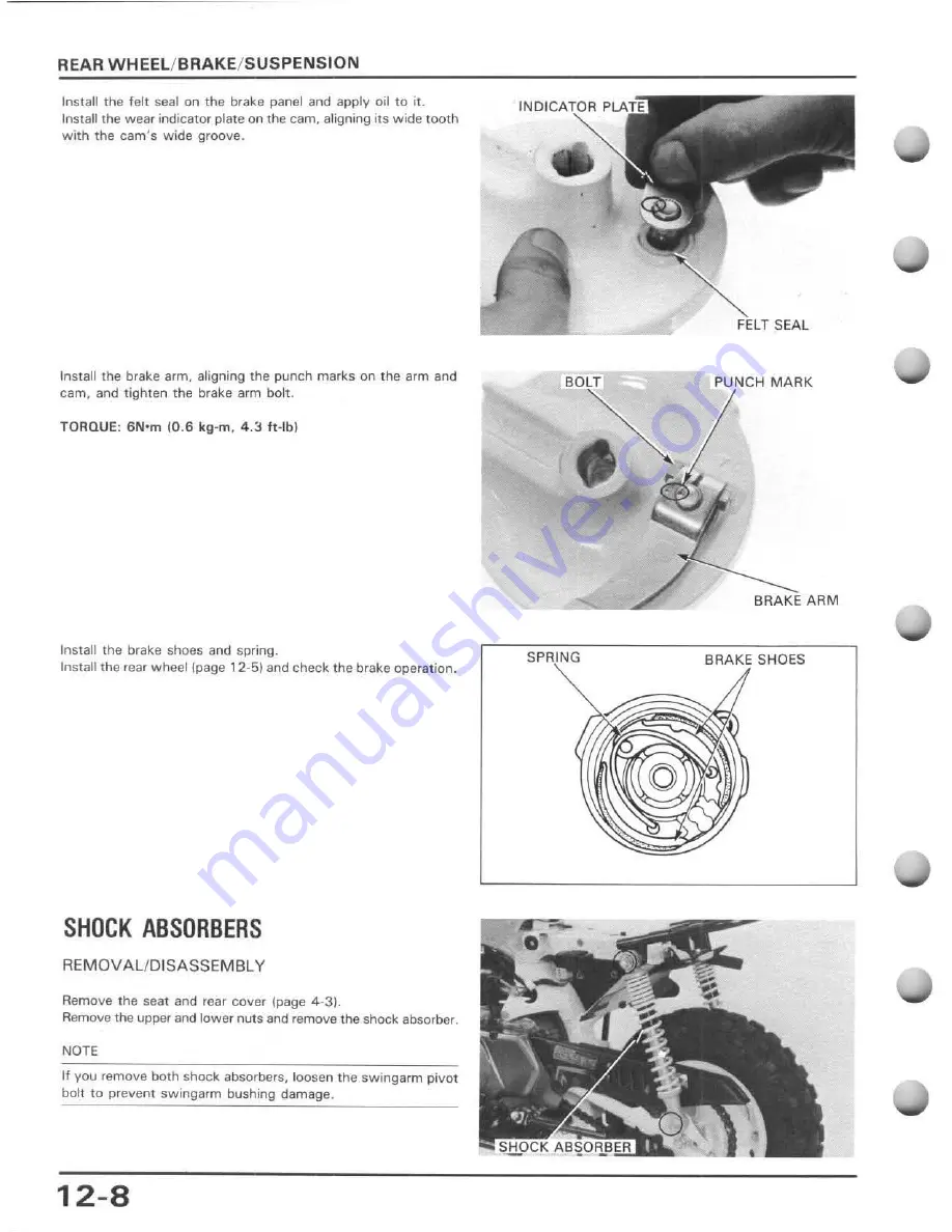 Honda 1988 Z50R Service Manual Download Page 130