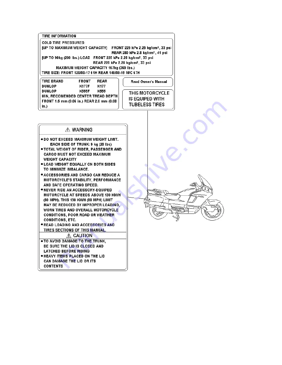 Honda 1989 PACIFIC COAST PC800 Скачать руководство пользователя страница 8