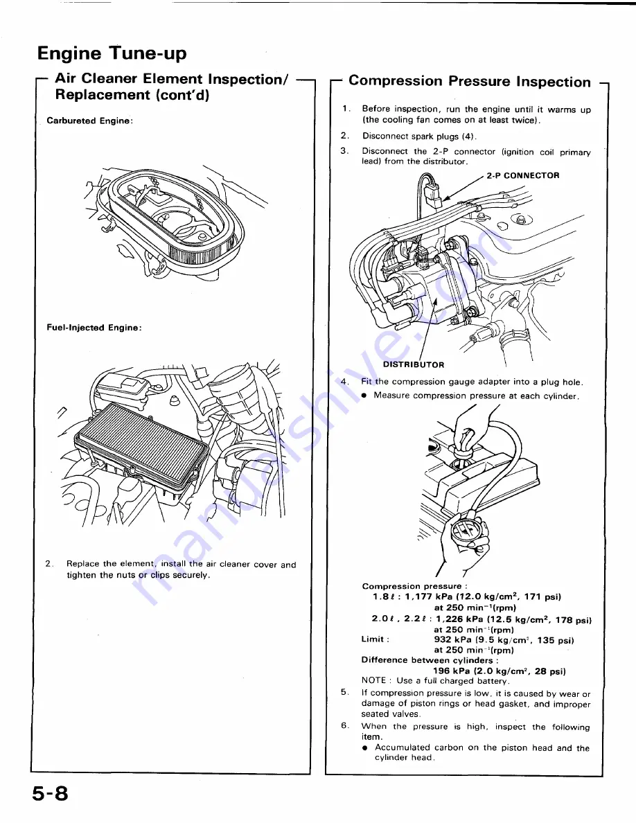 Honda 1991 Accord Aero Deck
1992 Accord Repair Manual Download Page 67