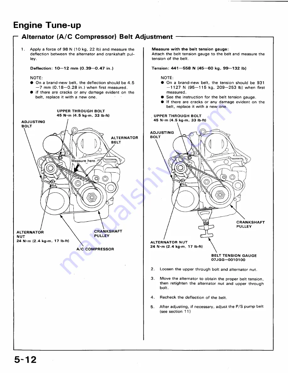 Honda 1991 Accord Aero Deck
1992 Accord Скачать руководство пользователя страница 72