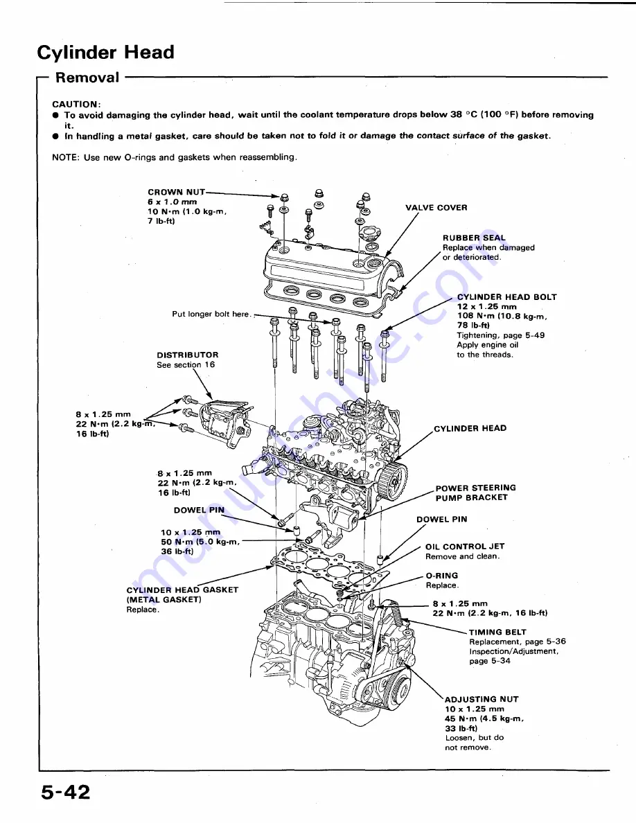 Honda 1991 Accord Aero Deck
1992 Accord Скачать руководство пользователя страница 102